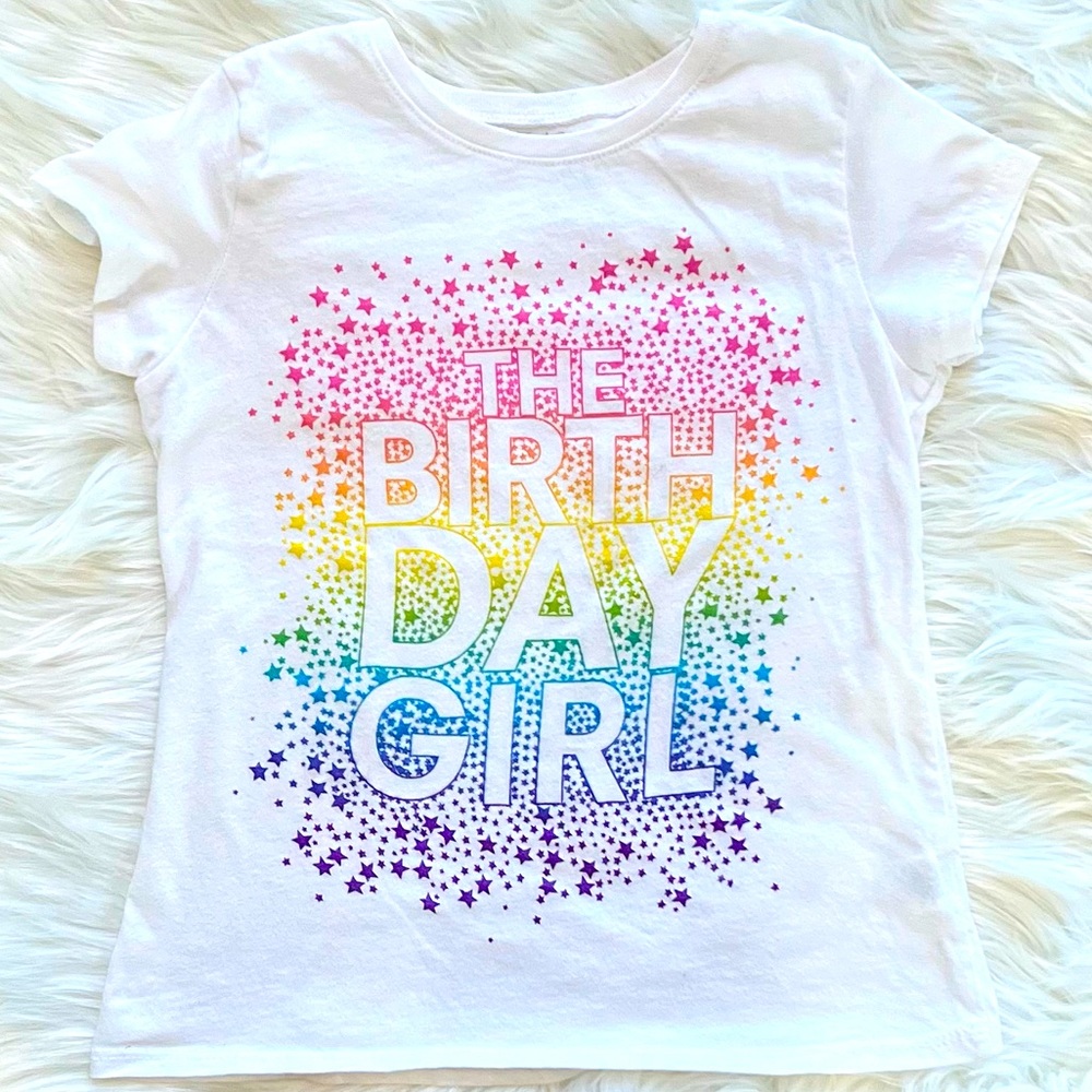 💕Size 7/8 Place “The Birthday Girl” tshirt in great condition!